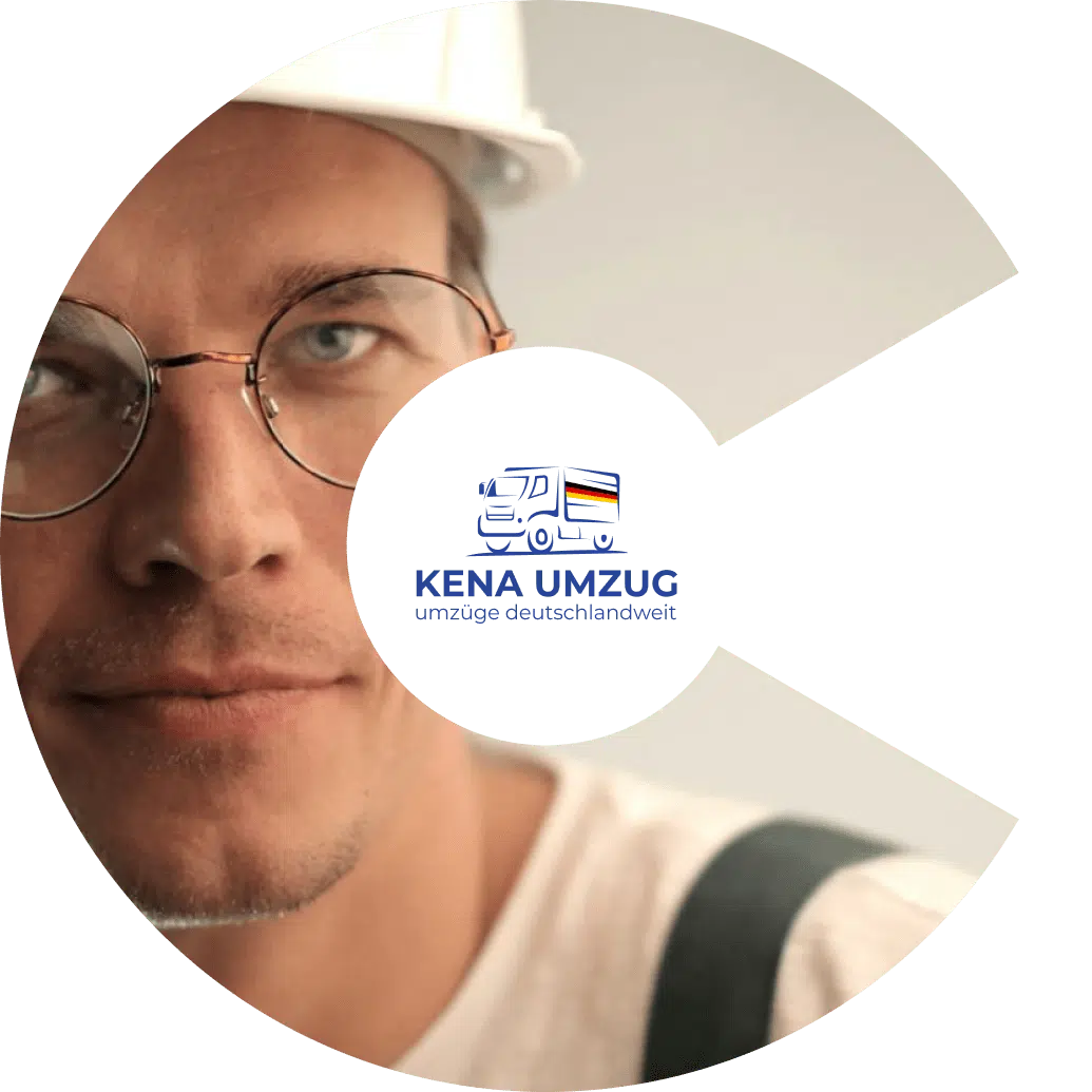 Handwerker mit Kena Umzug Logo